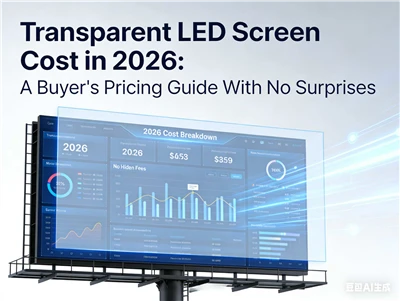 Náklady na transparentnú LED obrazovku v roku 2026 Sprievodca cenami pre kupu...